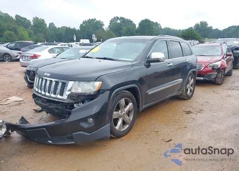 2013 Jeep Grand Cherokee Overland из США, поврежденный, VIN 1C4RJFCGXDC581656
